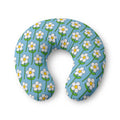 Floral Nursing Pillow Cover (Blue)