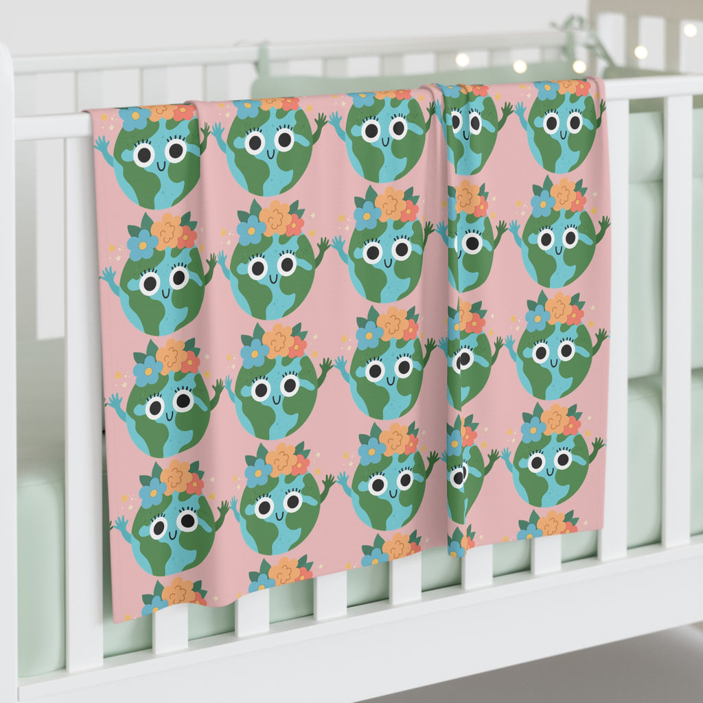Earthy Pattern Baby Swaddle (Pink)