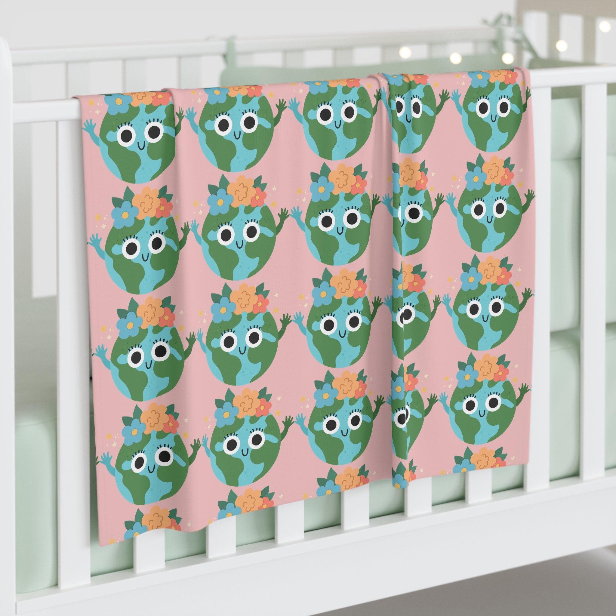 Earthy Pattern Baby Swaddle (Pink)