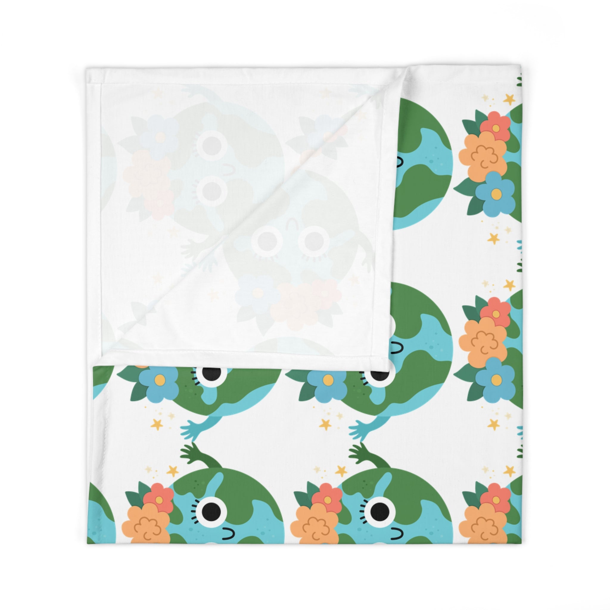 Earthy Pattern Baby Swaddle (White)