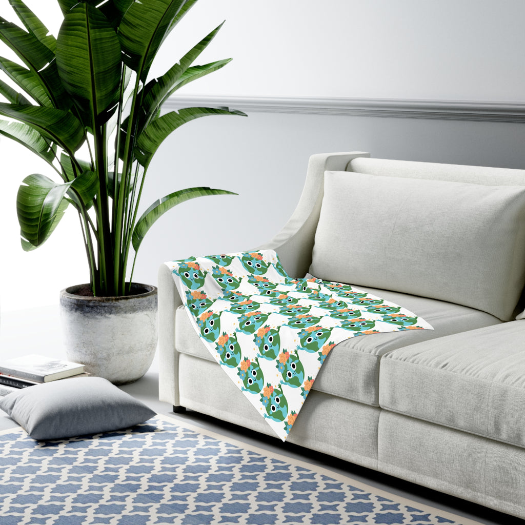 Earthy Pattern Baby Swaddle (White)
