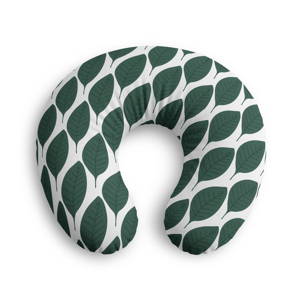 Leafy Nursing Pillow Cover (White)