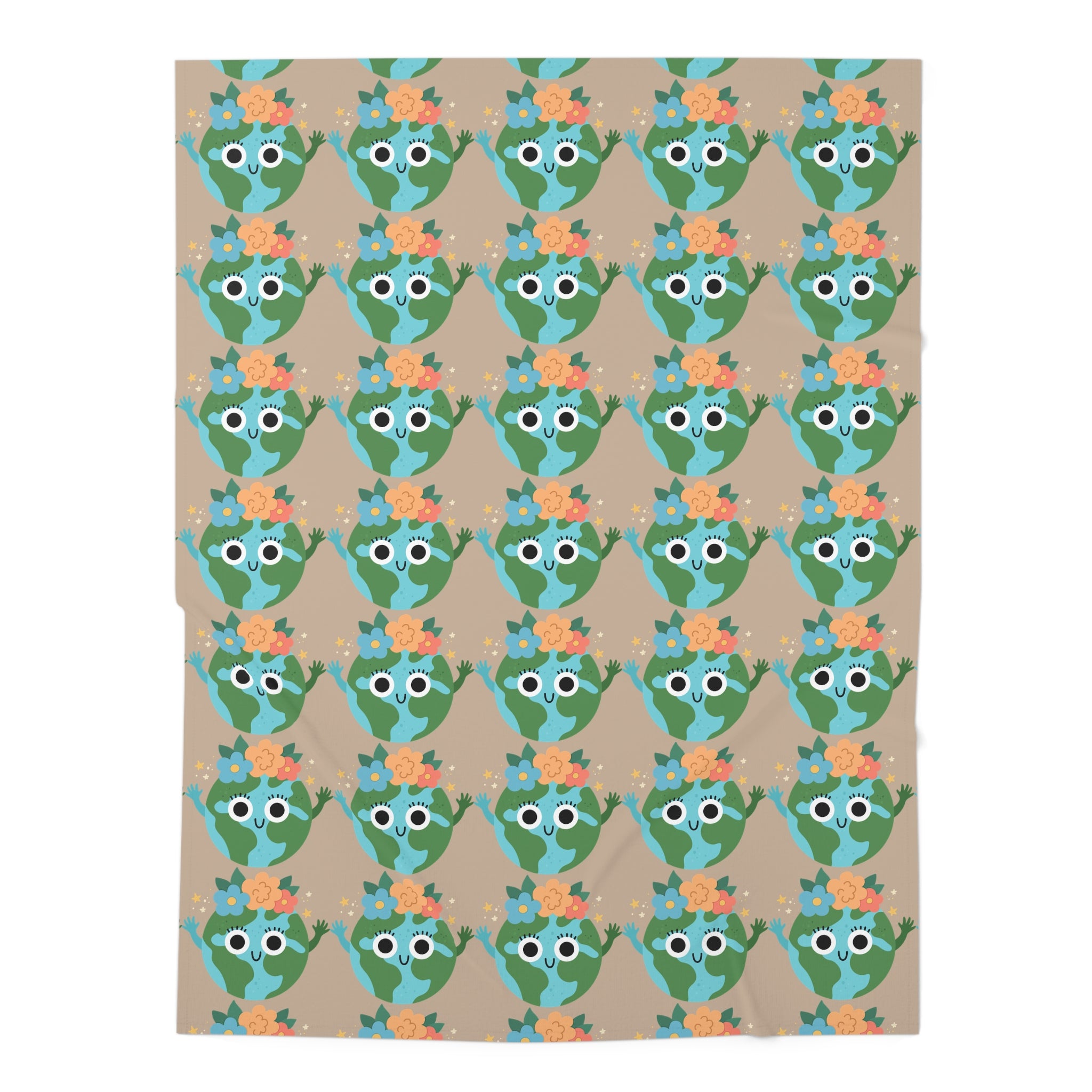 Earthy Pattern Baby Swaddle (Beige)