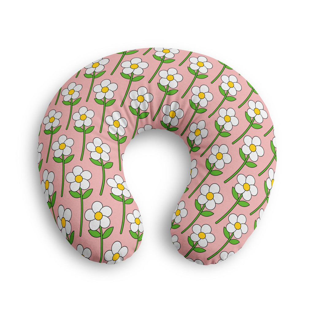 Floral Nursing Pillow Cover (Pink)