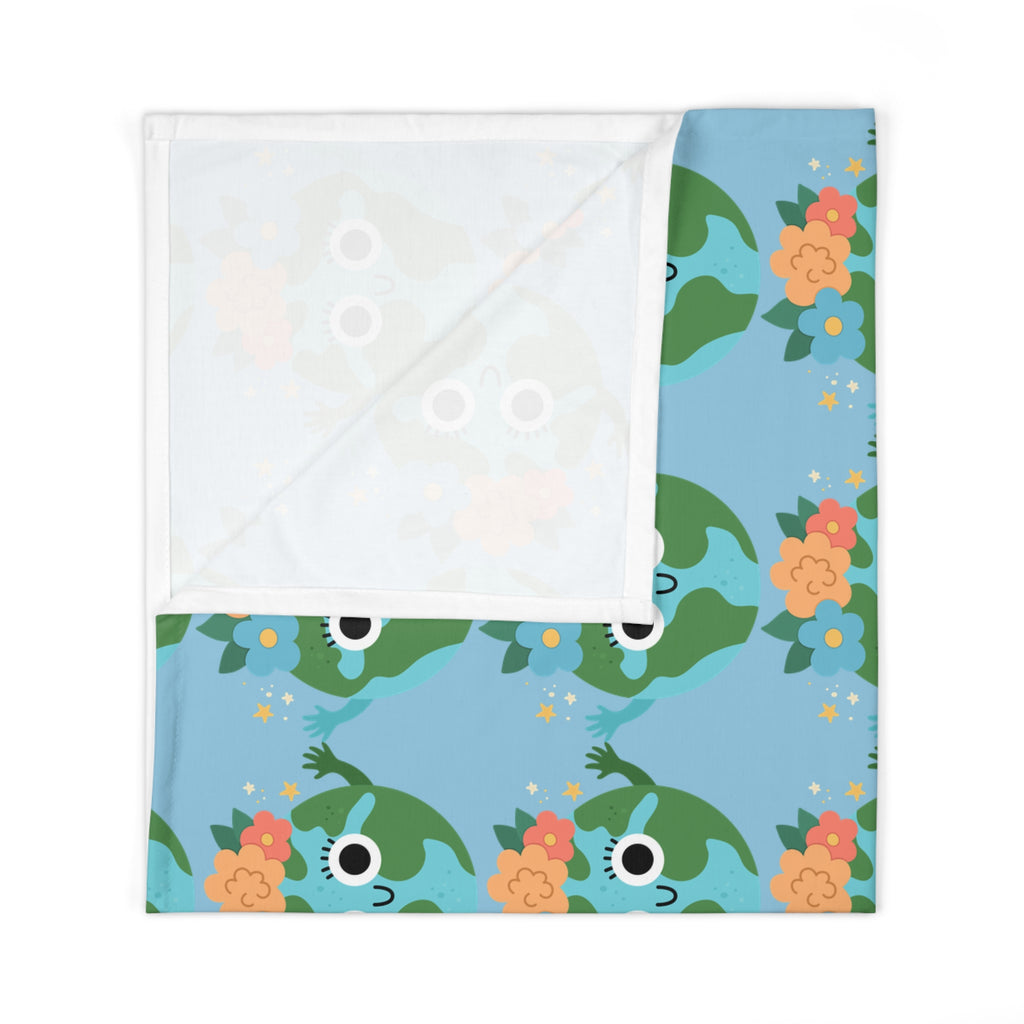 Earthy Pattern Baby Swaddle (Blue)