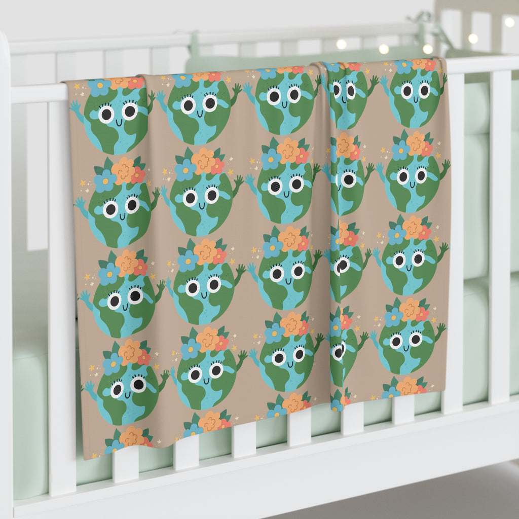 Earthy Pattern Baby Swaddle (Beige)