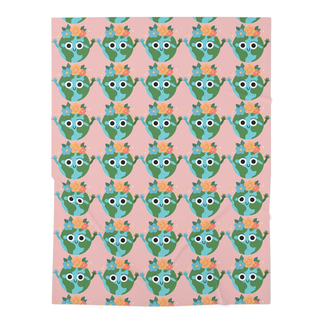 Earthy Pattern Baby Swaddle (Pink)