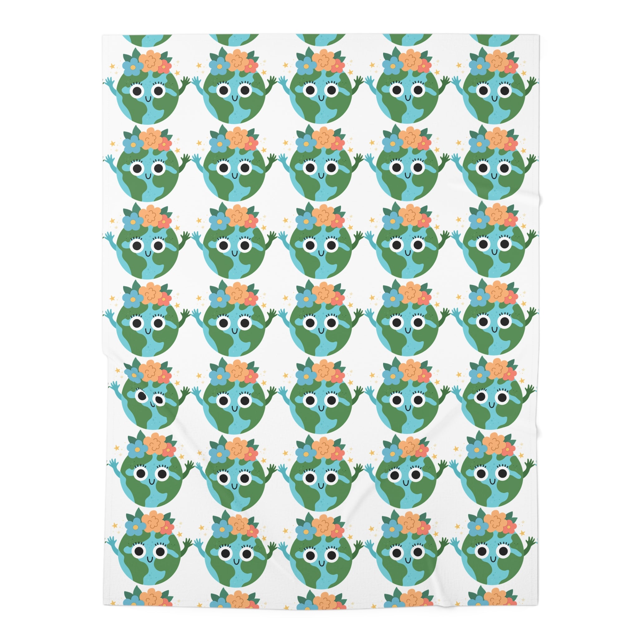 Earthy Pattern Baby Swaddle (White)