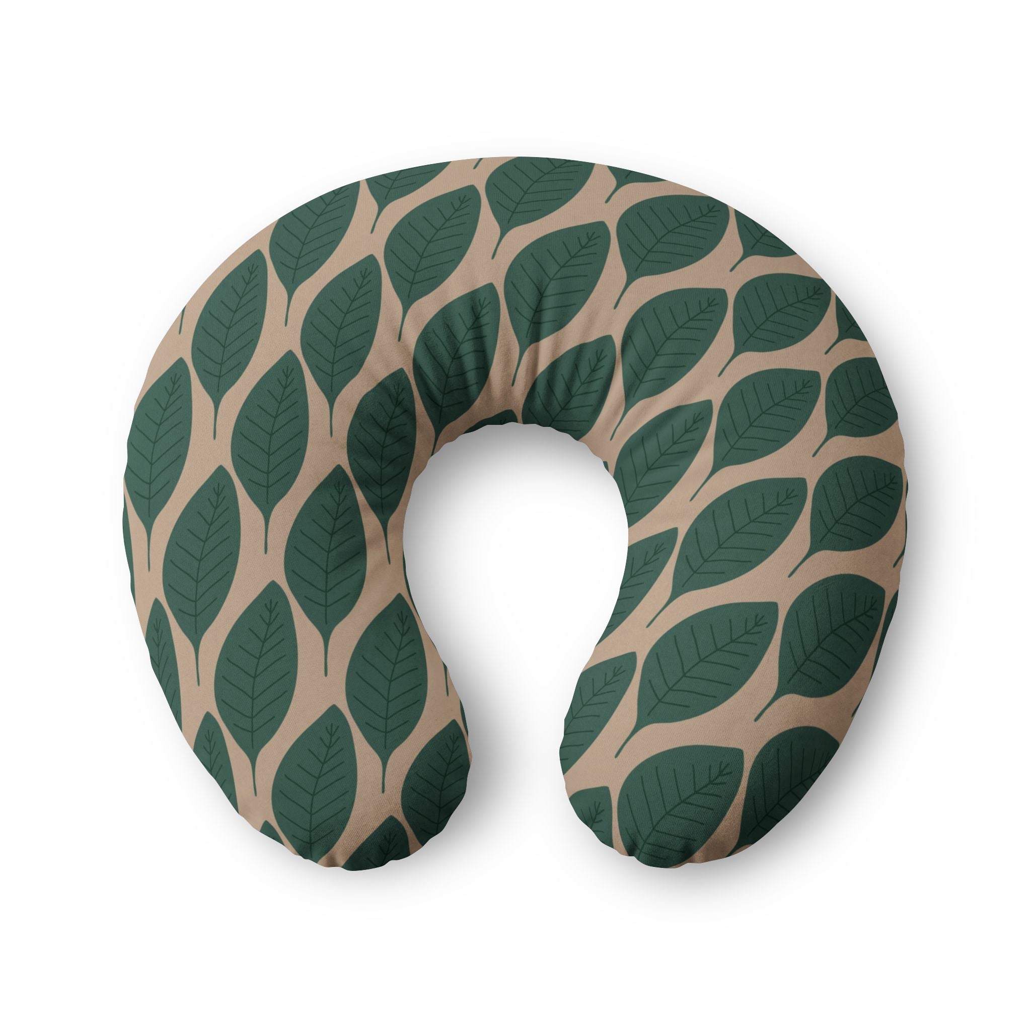 Leafy Nursing Pillow Cover (Beige)